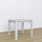 Preview: Quadratischer Kindertisch Holz grau - kids ambiente